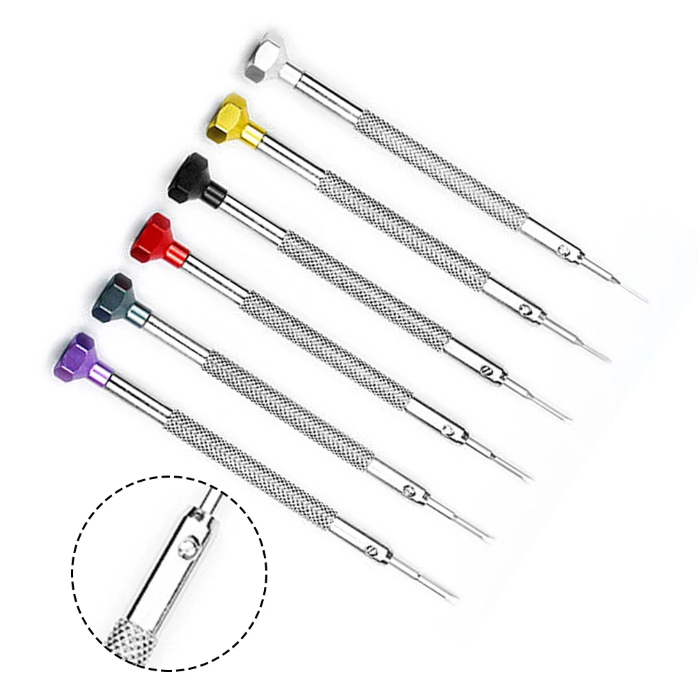 6pcs Colored Slotted Precision Screwdriver Set Repair Tool Set For Watches Glasses 0.6/0.8/1.0/1.2/1.4/1.6mm Repairing
6pcs Colored Slotted Precision Screwdriver Set Repair Tool Set For Watches Glasses 0.6/0.8/1.0/1.2/1.4/1.6mm Repairing