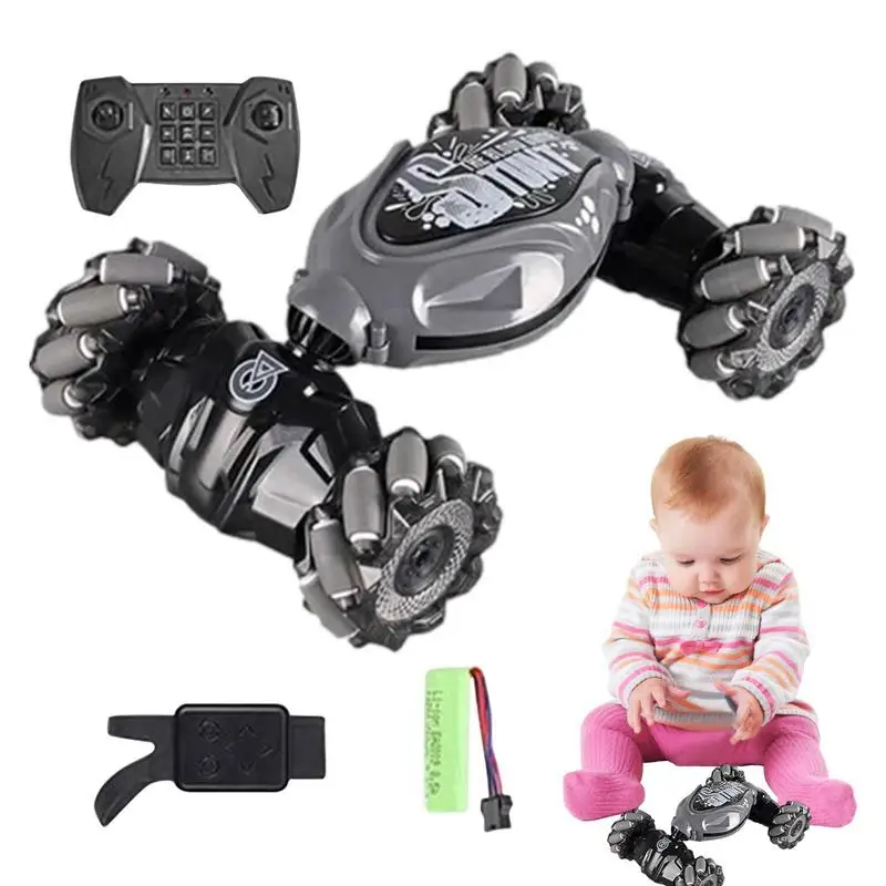 RC Stunt Car For Kids 360 Degree Rotating RC Cars With Gesture Sensing 4WD Gesture Sensor Remote Control Crawler Hand Controlled
RC Stunt Car For Kids 360 Degree Rotating RC Cars With Gesture Sensing 4WD Gesture Sensor Remote Control Crawler Hand Controlled