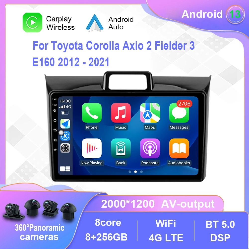 Android 12.0 For Toyota Corolla Axio 2 Fielder 3 E160 2012-2021 Car Radio Multimedia Video Player Navigation No 2din 2 din dvd
Android 12.0 For Toyota Corolla Axio 2 Fielder 3 E160 2012-2021 Car Radio Multimedia Video Player Navigation No 2din 2 din dvd