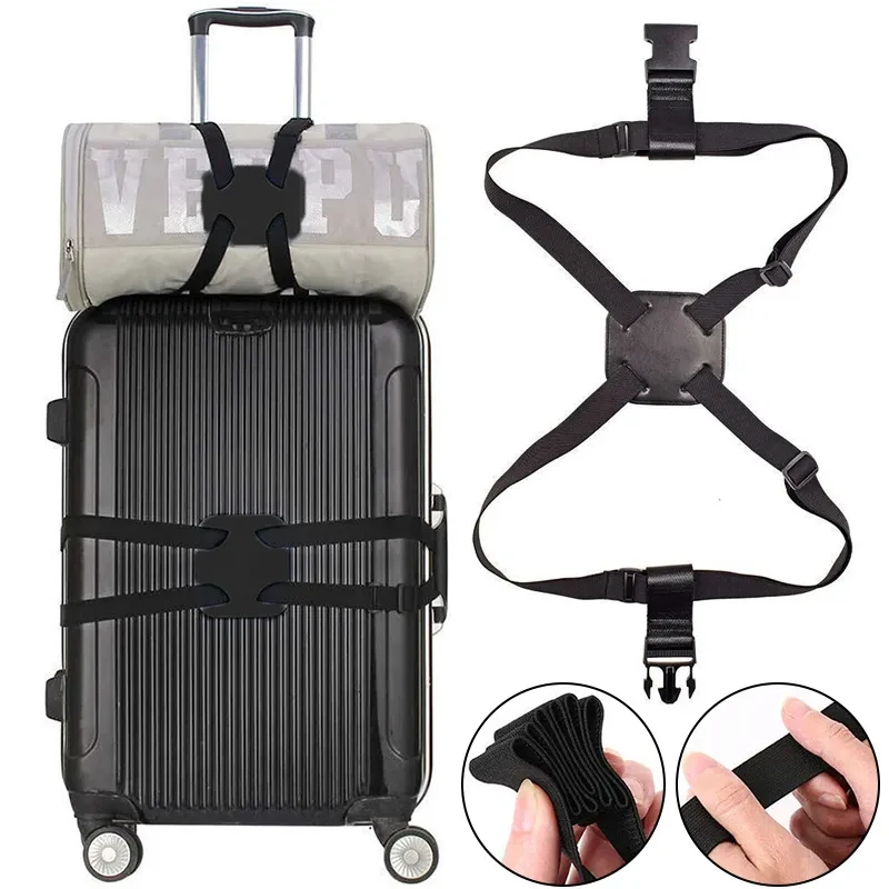 

Elastic Telescopic Luggage Binding Belt Adjustable Travel Bag Fixed Belts Elastic Cord Cross Packing Belt Suitcase Binding Belts