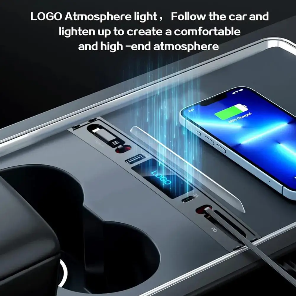 PD 27W Quick Charger LED Intelligent Docking Station USB Shunt Hub For Tesla Y 4 Ports Powered Splitter Extension D U7A4
PD 27W Quick Charger LED Intelligent Docking Station USB Shunt Hub For Tesla Y 4 Ports Powered Splitter Extension D U7A4