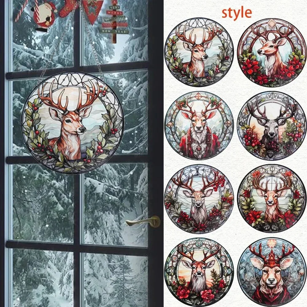 Retro Style Wall Sticker Christmas Window Decoration Round Acrylic Lucky Elk Decorative Board Wall Decor Painting Plaque Gift
Retro Style Wall Sticker Christmas Window Decoration Round Acrylic Lucky Elk Decorative Board Wall Decor Painting Plaque Gift