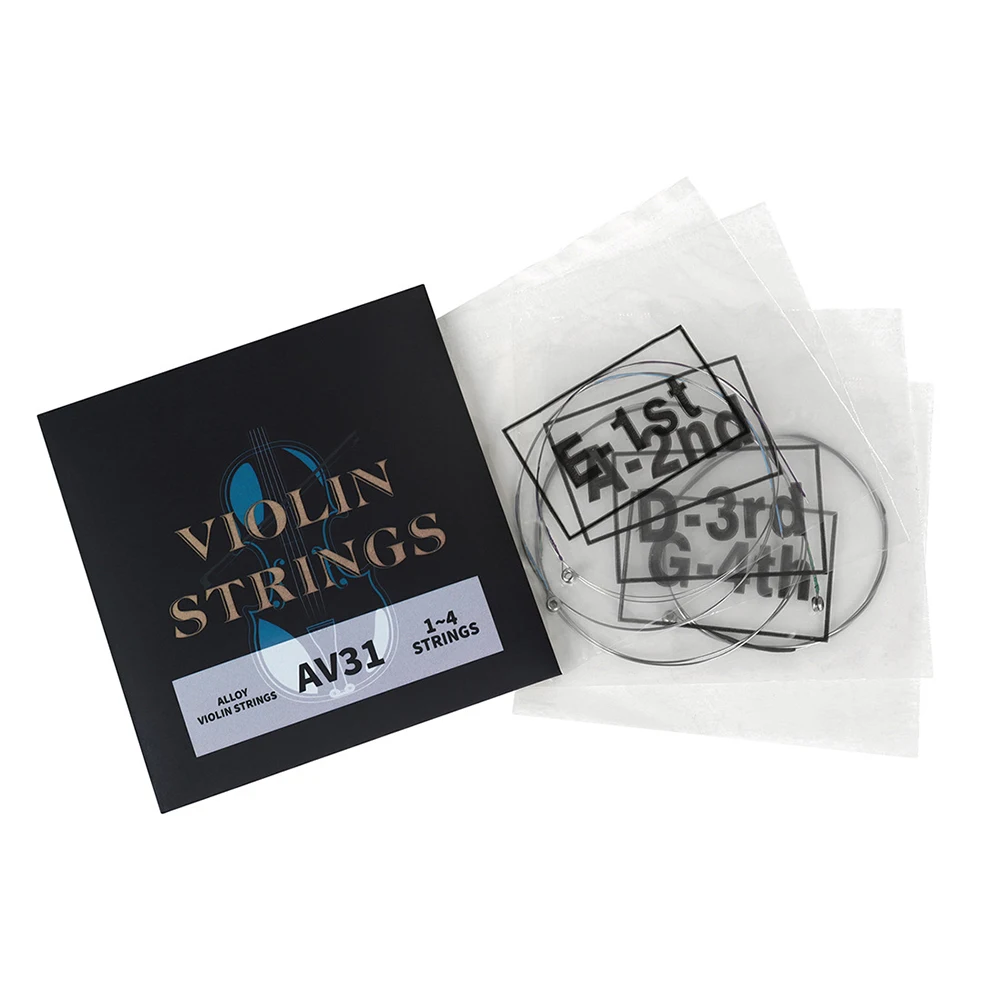 AV31 Violin Strings Universal Copper Alloy String Violin Replacement String Set Independent Package Instruments Accessories
AV31 Violin Strings Universal Copper Alloy String Violin Replacement String Set Independent Package Instruments Accessories