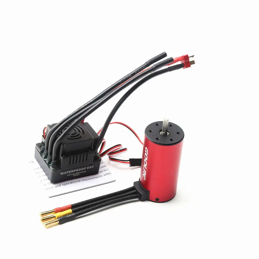Waterproof S-120A 120A 2-4S ESC S3670 3670 2150KV/2650KV/2850KV Brushless Motor Compatible For Hsp Hpi Traxxas 1:8 Rc Car Trucks
Waterproof S-120A 120A 2-4S ESC S3670 3670 2150KV/2650KV/2850KV Brushless Motor Compatible For Hsp Hpi Traxxas 1:8 Rc Car Trucks