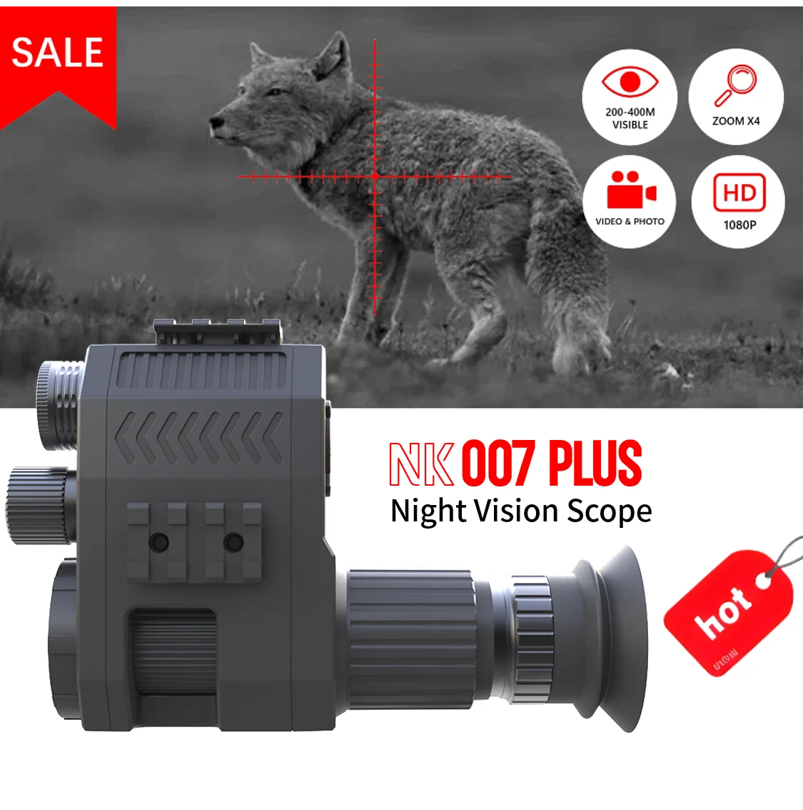 Megaorei Digital Night Vision Scope Monocular 1080P 200-400M Travel Infrared Camcorder Support Photo Video Recording
Megaorei Digital Night Vision Scope Monocular 1080P 200-400M Travel Infrared Camcorder Support Photo Video Recording