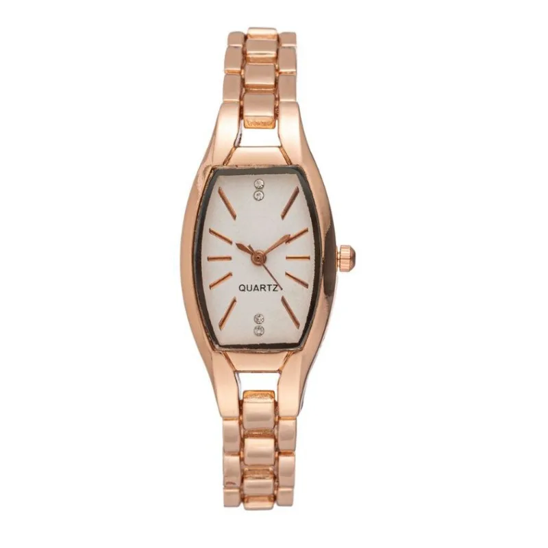 

Brand Simple Women Quartz Watches Leisure Fashion Bracelet Wristwatch Relojes Para Mujer Luxury Diamond Dial Barrel Shaped Watch