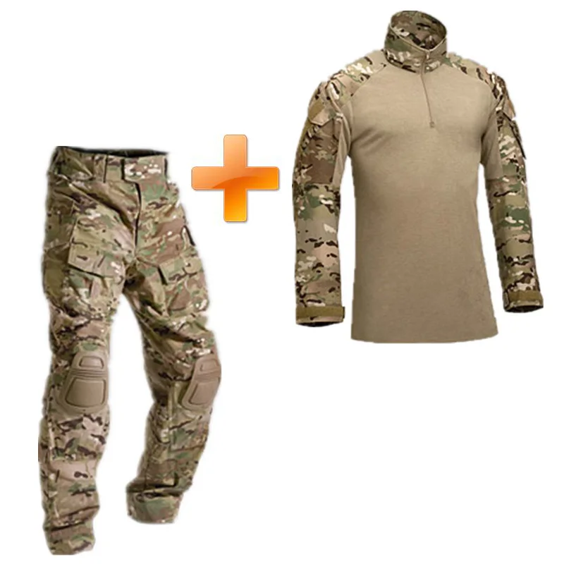 Outdoor Airsoft Paintball G3 Military Uniform Clothing Combat Camouflage Suit Shirts Cargo Pants Tatico US Army Hunting Clothes 
Outdoor Airsoft Paintball G3 Military Uniform Clothing Combat Camouflage Suit Shirts Cargo Pants Tatico US Army Hunting Clothes