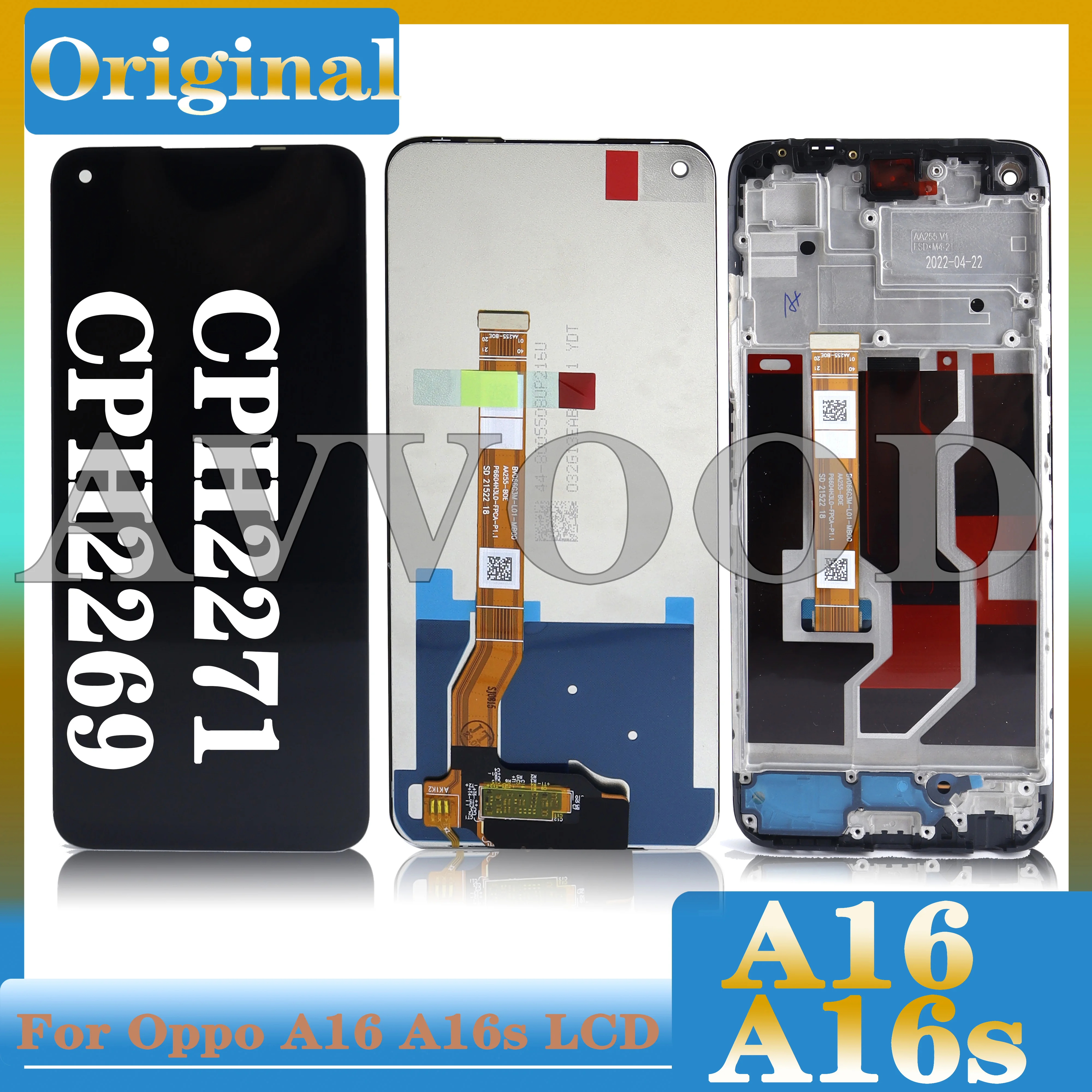 LCD Display Touch Screen Replacement with Frame for Oppo A16, A16S lcd 6.52 "CPH2269, CPH2271 dispaly
LCD Display Touch Screen Replacement with Frame for Oppo A16, A16S lcd 6.52 "CPH2269, CPH2271 dispaly
