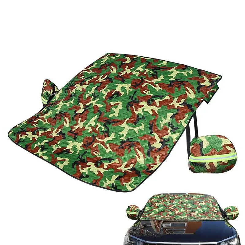 

Car Windshield Snow Cover Thickened Sunshade Snowproof Clothing Weatherproof Heat Sag Proof Side Mirrors Cover Auto Accessories