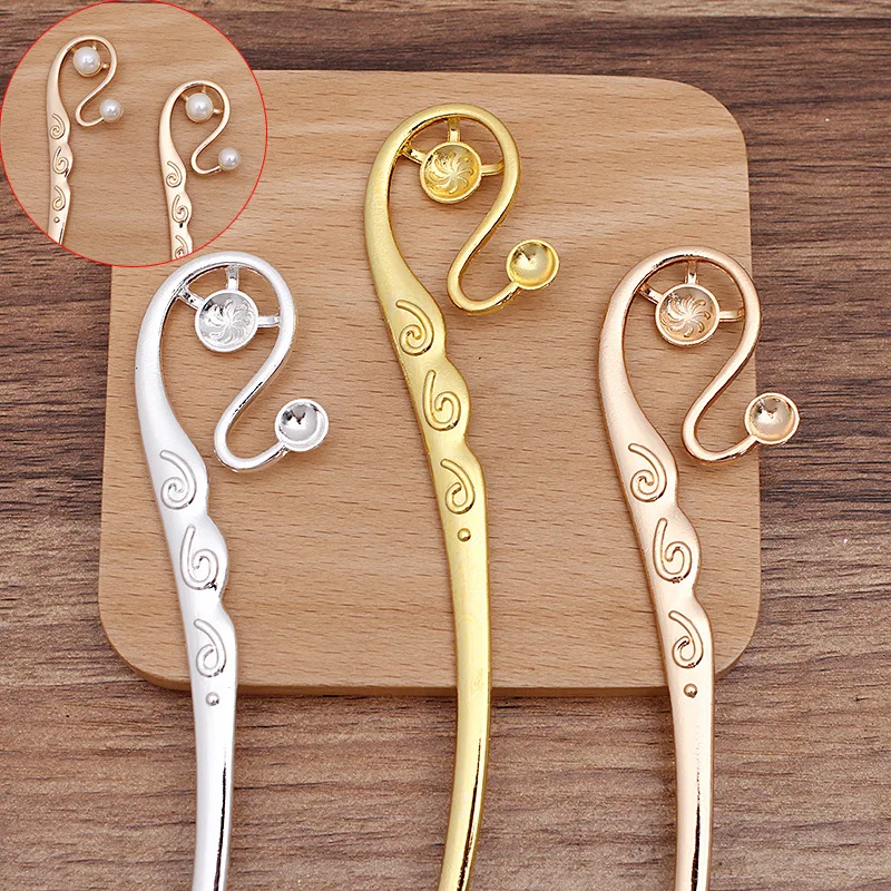 10 PCS 160*32mm KC Gold/Silver Plated Hairpin Vintage Metal Alloy Hair Stick Accessories For DIY Jewelry making
10 PCS 160*32mm KC Gold/Silver Plated Hairpin Vintage Metal Alloy Hair Stick Accessories For DIY Jewelry making