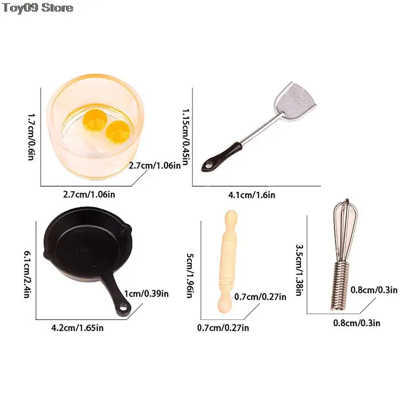 New 2/5/6Pcs/Set 1:12 Dollhouse Miniature Kitchenware Pan Rolling Pin Spatula Egg Beater Bowl Model Kitchen Utensils Decor Toy
New 2/5/6Pcs/Set 1:12 Dollhouse Miniature Kitchenware Pan Rolling Pin Spatula Egg Beater Bowl Model Kitchen Utensils Decor Toy