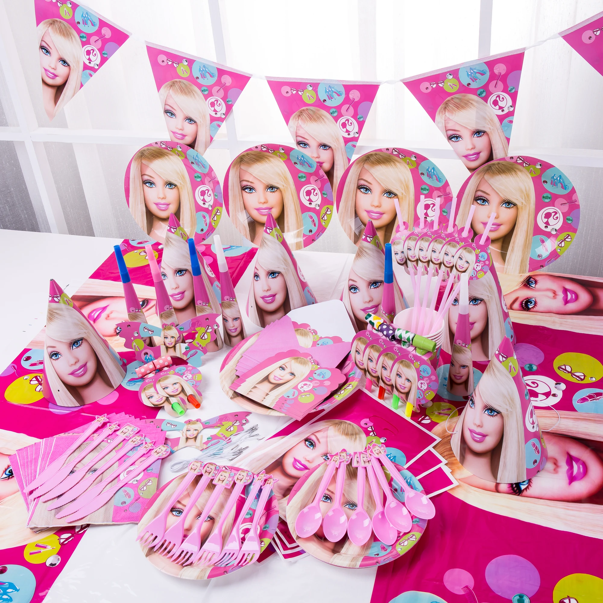 Pink Princess Girls Birthday Party Paper Plates Tablecloth Banner Baby Shower Barbi Decorations Supplies Kids Toys Doll
Pink Princess Girls Birthday Party Paper Plates Tablecloth Banner Baby Shower Barbi Decorations Supplies Kids Toys Doll