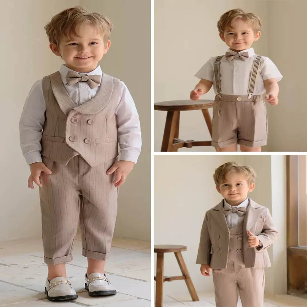 Boys Khaki Luxurious Birthday Dress Kids Beaufitul Photograph Suit Children Formal Wedding Party Performance Dance Tuxedo Wear
Boys Khaki Luxurious Birthday Dress Kids Beaufitul Photograph Suit Children Formal Wedding Party Performance Dance Tuxedo Wear
