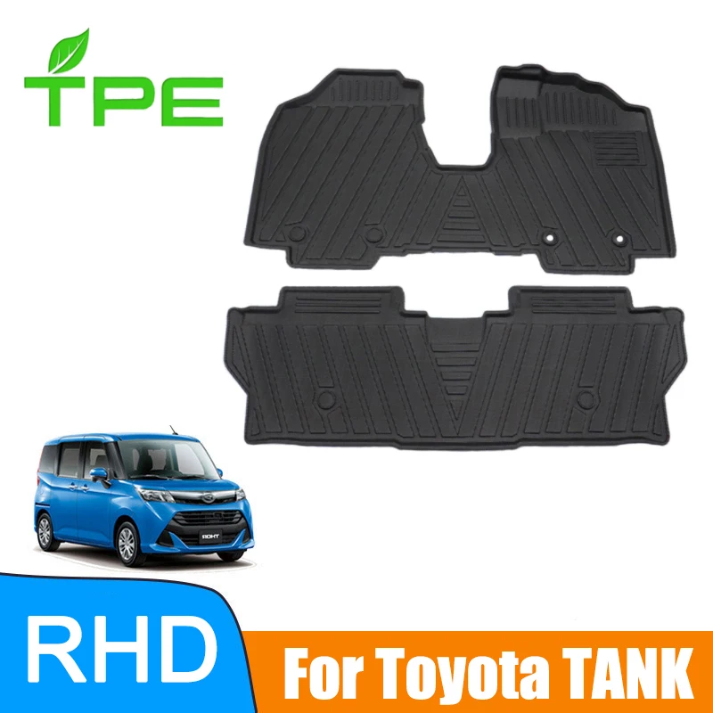

Floor Mats for Toyota TANK Right Rudder Four Seasons Waterproof 3D Car Floor Liner RHD Floor Pads
