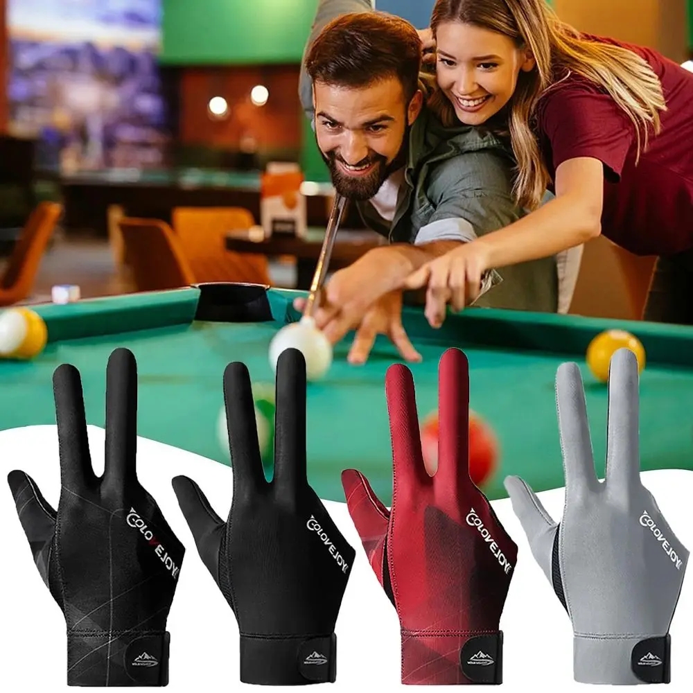 

Spandex Snooker Glove High-quality Anti Skid Left Right Hand Billiard Glove Fitness Accessories Breathable Three Fingers Glove