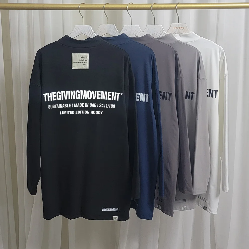THEGIVINGMOVEMENT Men's and Women's Letter Printing Shirt Fashion Sweatshirt TGM Couple Casual Loose Long Sleeve Sweater
THEGIVINGMOVEMENT Men's and Women's Letter Printing Shirt Fashion Sweatshirt TGM Couple Casual Loose Long Sleeve Sweater