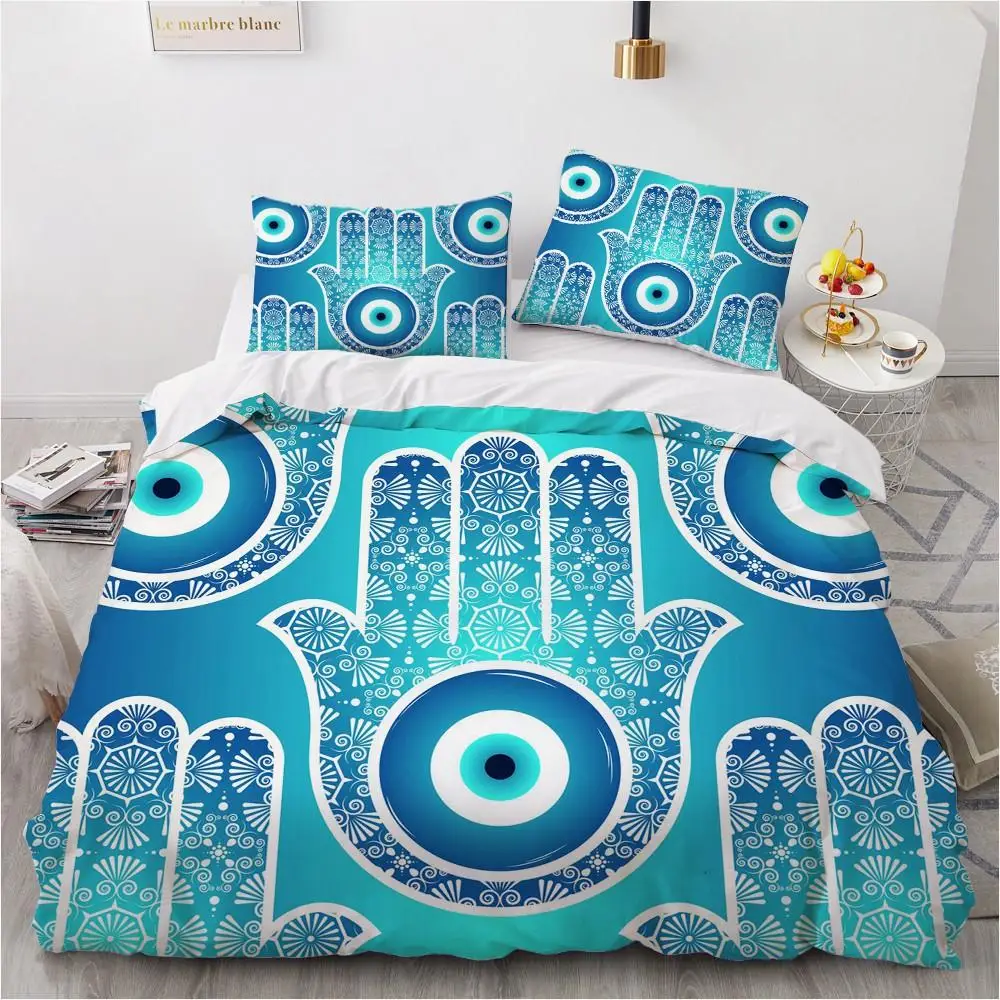 Mandala Duvet Cover Set Hamsa Hand With Inner Eye Evil Eyes Eastern Art Print Twin Bedding Set Teens King Polyester Quilt Cover 
Mandala Duvet Cover Set Hamsa Hand With Inner Eye Evil Eyes Eastern Art Print Twin Bedding Set Teens King Polyester Quilt Cover