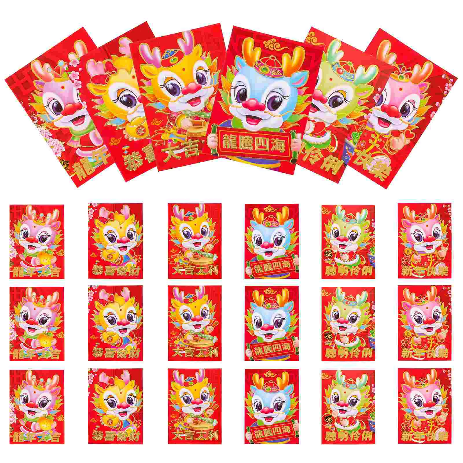 

30Pcs Adorable Money Packets Money Storage Bags Spring Festival Pockets Festival Accessory (Mixed Style)