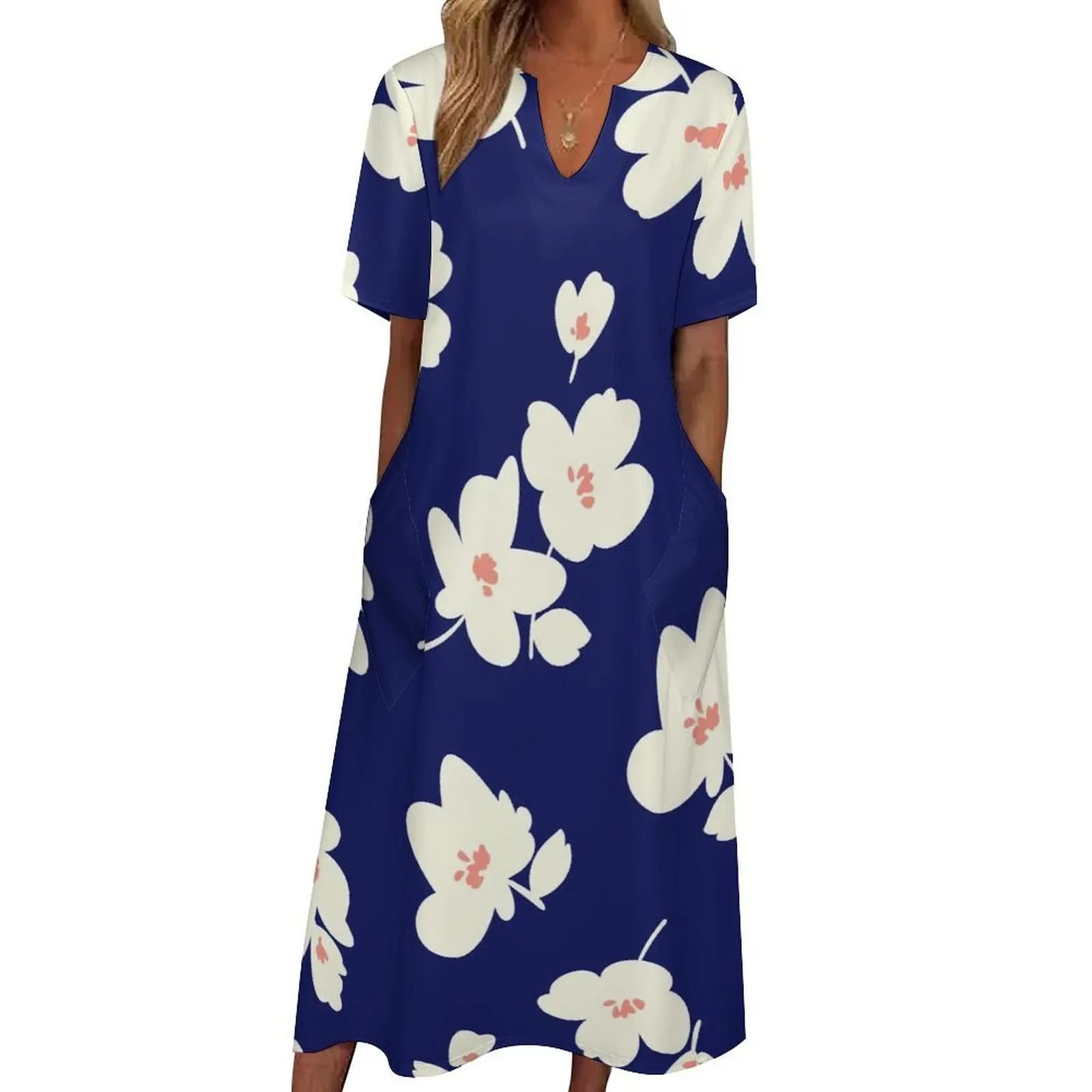 White Daisies Dress Abstract Flower Elegant Maxi Dress Aesthetic Casual Long Dresses Women Short Sleeve Design Big Size Vestidos
White Daisies Dress Abstract Flower Elegant Maxi Dress Aesthetic Casual Long Dresses Women Short Sleeve Design Big Size Vestidos