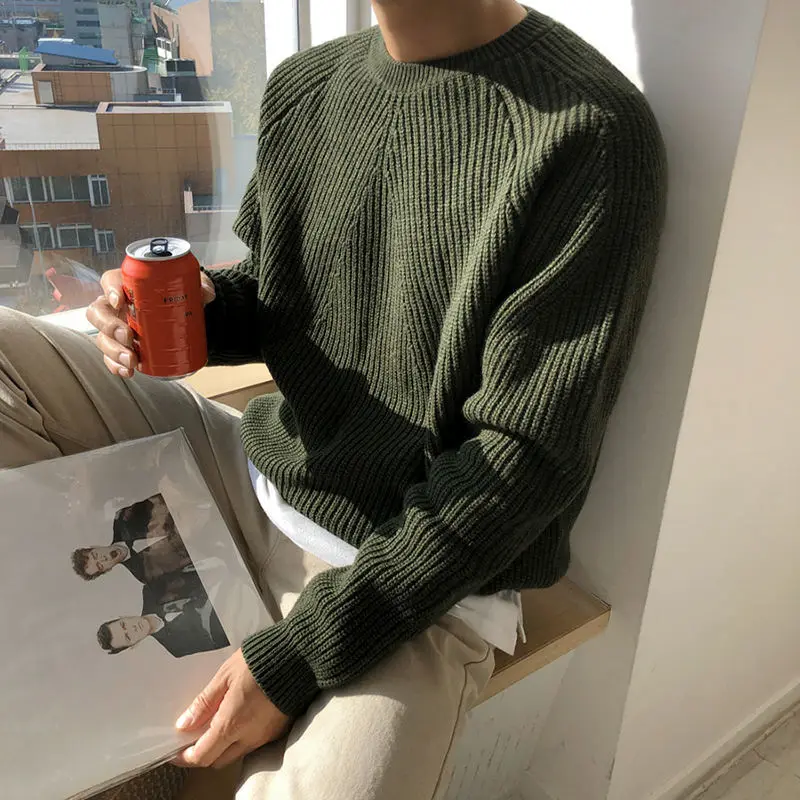 Cashmere Sweater O-neck Pullovers Men's Loose Oversized Knitted Bottom Autumn Winter New Korean Casual Men's Top Knitwear A241
Cashmere Sweater O-neck Pullovers Men's Loose Oversized Knitted Bottom Autumn Winter New Korean Casual Men's Top Knitwear A241