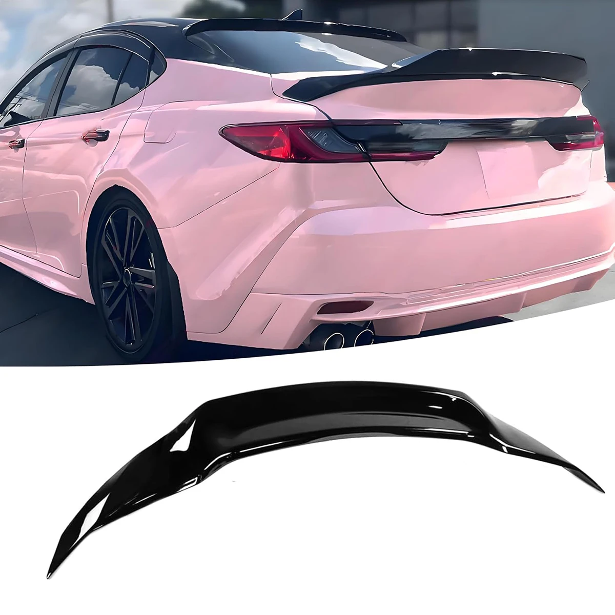 Rear Trunk Spoiler Wing For Toyota Camry 2025 2026 R Style LE/SE/XLE/XSE/Hybrid High Kick Duckbill Trunk Spoiler Lip Tuning Kit Rear Trunk Spoiler Wing For Toyota Camry 2025 2026 R Style LE/SE/XLE/XSE/Hybrid High Kick Duckbill Trunk Spoiler Lip Tuning Kit