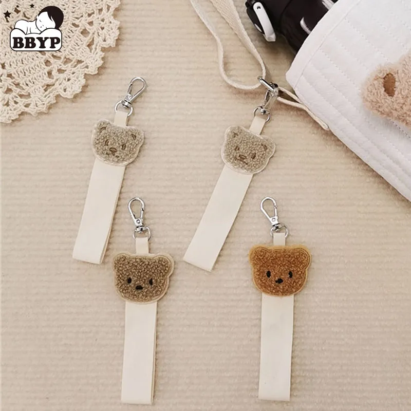 

1-5Pcs Cartoon Bear Animal Embroidery Patch Kids Handwritten Name Anti-Lost Pendant Tag Baby Kindergarten School Bag Keychain