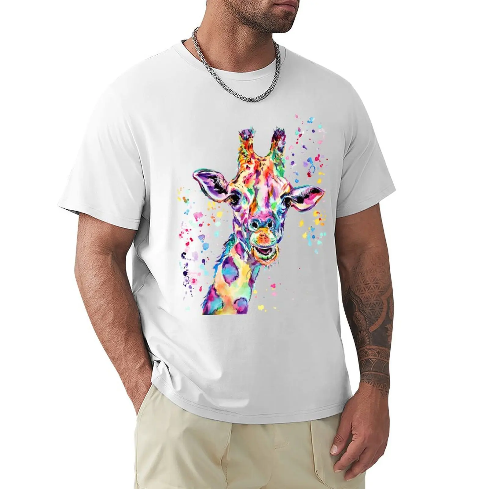Watercolour Giraffe T-shirt shirts graphic tees summer tops mens graphic t-shirts funny
Watercolour Giraffe T-shirt shirts graphic tees summer tops mens graphic t-shirts funny