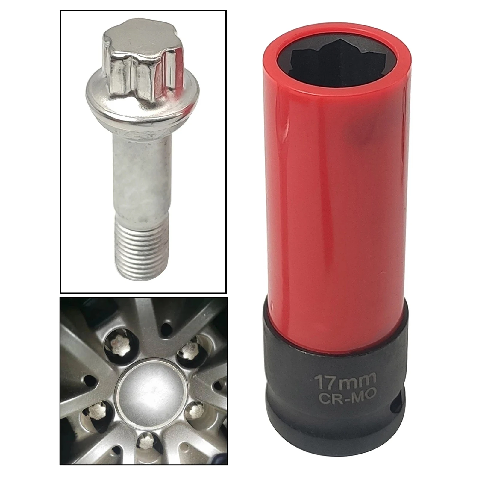 17mm Universal Wheel Lock Nut Removal Socket Wrench For Ben-z S series Repair Tool
17mm Universal Wheel Lock Nut Removal Socket Wrench For Ben-z S series Repair Tool