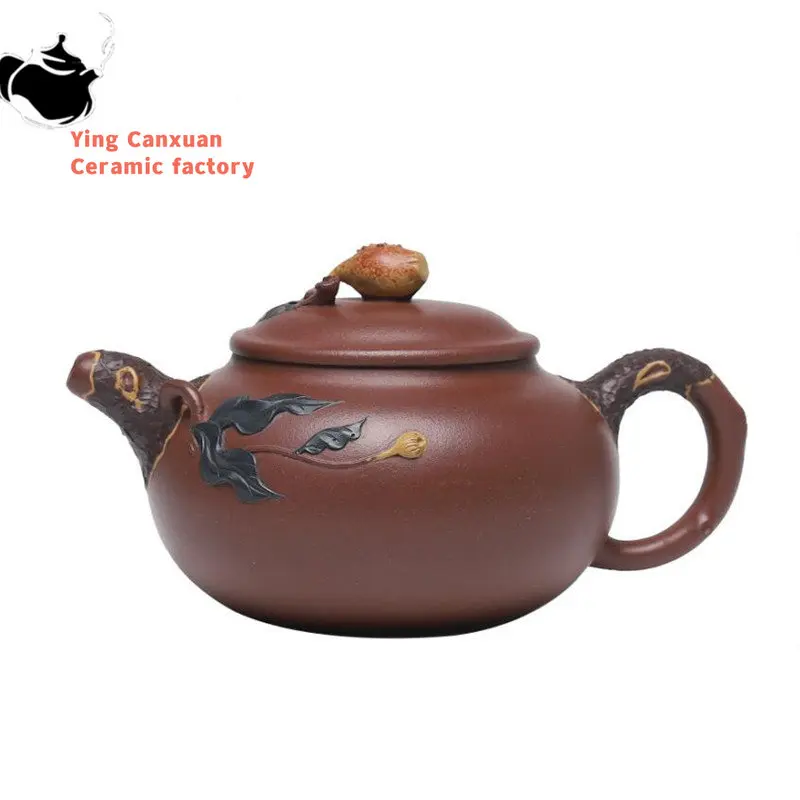 350ml High-end Yixing Purple Clay Teapot Master Handmade Tea Pot Large Capacity Kettle Chinese Zisha Tea Set Collection Gifts
350ml High-end Yixing Purple Clay Teapot Master Handmade Tea Pot Large Capacity Kettle Chinese Zisha Tea Set Collection Gifts