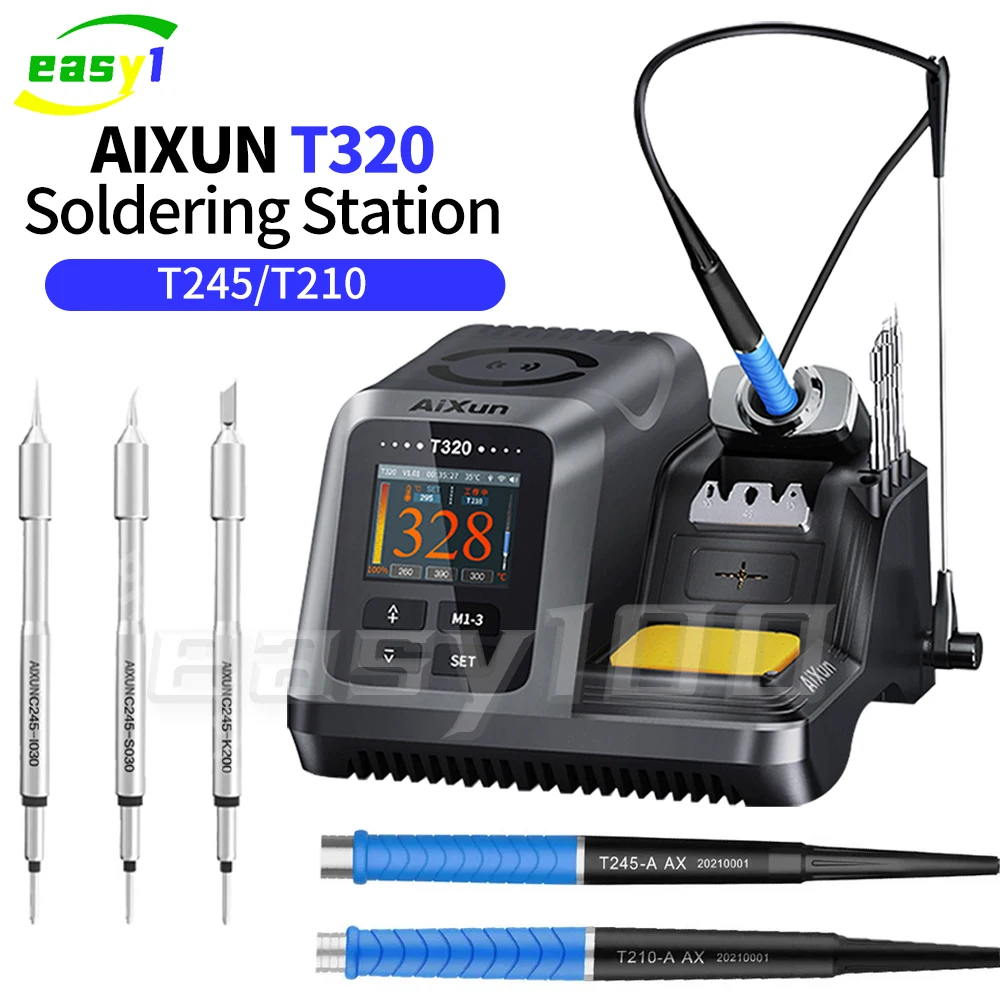 AIXUN T320 Soldering Station 200W 2S Heating Solder Paste T245 C210 Soldering Handle Tip For Mobile Phone Repair Welding Machine
AIXUN T320 Soldering Station 200W 2S Heating Solder Paste T245 C210 Soldering Handle Tip For Mobile Phone Repair Welding Machine
