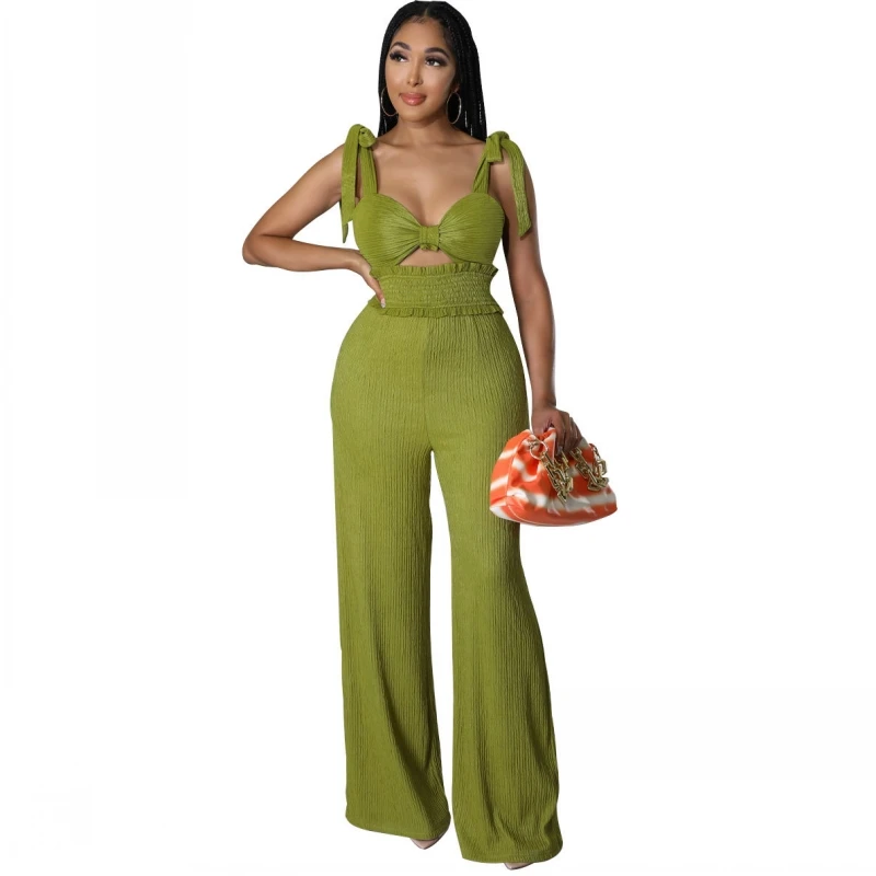Women Jumpsuit 2023 Summer New Pants Summer New Sleeveless Trousers Rompers Hollow Out Back Zipper Casual Fashion Lady Playsuit 
Women Jumpsuit 2023 Summer New Pants Summer New Sleeveless Trousers Rompers Hollow Out Back Zipper Casual Fashion Lady Playsuit
