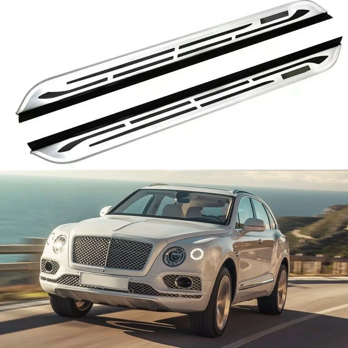 Фиксированная подножка Nerf, боковая подножка для Bentley Bentayga 2016-2022, 2 шт.
Фиксированная подножка Nerf, боковая подножка для Bentley Bentayga 2016-2022, 2 шт.