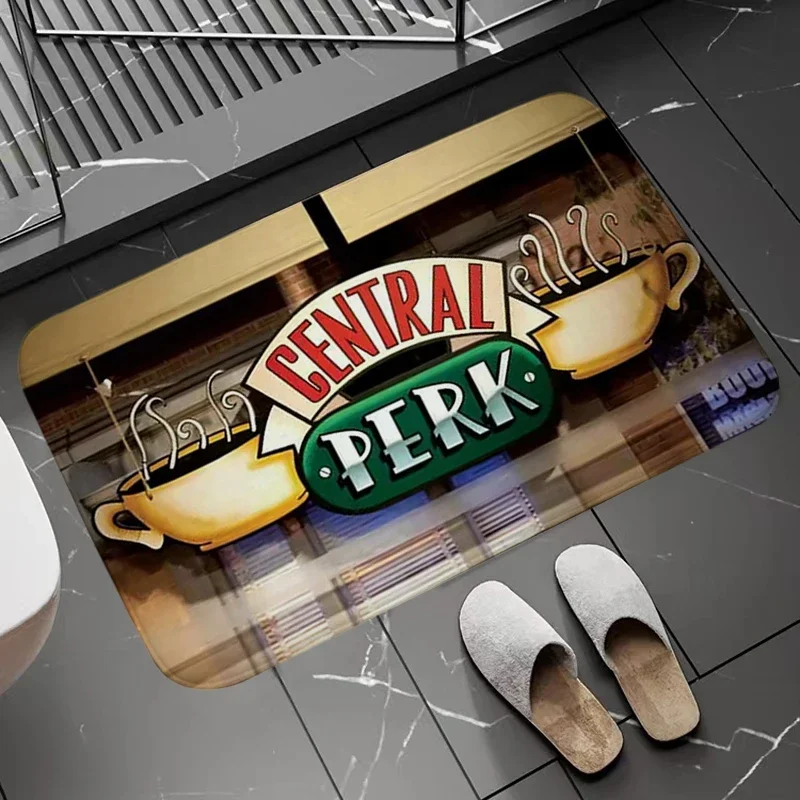 

Central Perk Friends Printed Entrance Door Mat Area Rug Nonslip Doormat Home Decor Alfombra Bedroom Carpet Living Room Bath Mats