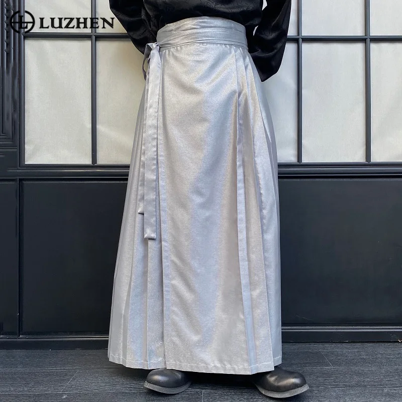 LUZHEN Niche Trend Chinese Trousers Liquid New Men's Style Design Fashion Pleated Long Pants Horse-face Skirt 2023 Autumn B9c6b0
LUZHEN Niche Trend Chinese Trousers Liquid New Men's Style Design Fashion Pleated Long Pants Horse-face Skirt 2023 Autumn B9c6b0