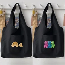 Woman Bag Shopping Bag Commuter Shoulder Bag Handbag Casual Cartoon Bear Pattern Printing Lady Large-capacity Vest Bag Tote Bag
Woman Bag Shopping Bag Commuter Shoulder Bag Handbag Casual Cartoon Bear Pattern Printing Lady Large-capacity Vest Bag Tote Bag