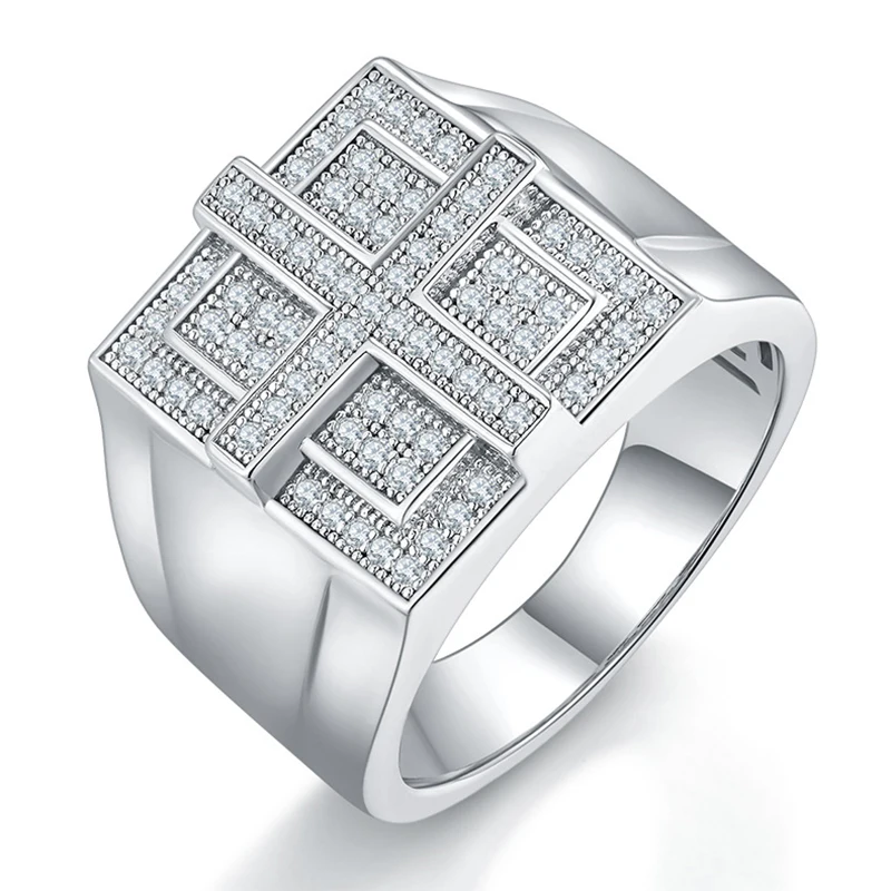 BOEYCJR S925 Sterling Silver D Color Moissanite VVS1 Total 0.53ct Diamond Ring For Men
BOEYCJR S925 Sterling Silver D Color Moissanite VVS1 Total 0.53ct Diamond Ring For Men
