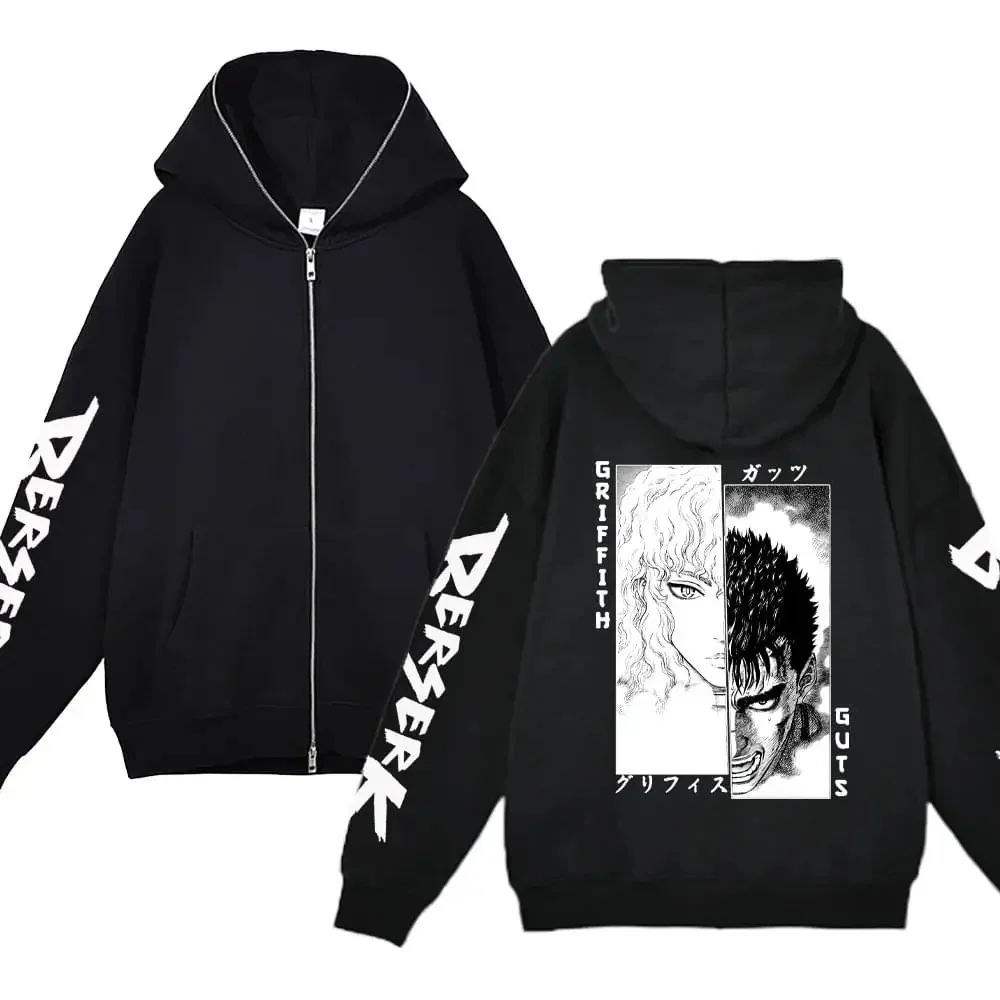 Y2k Zip Jacket Berserk Sweatshirt Unisex Berserk Hoody Sweatshirts Guts Swordsman Graphic Clothing Berserk Jacket Anime Coat
Y2k Zip Jacket Berserk Sweatshirt Unisex Berserk Hoody Sweatshirts Guts Swordsman Graphic Clothing Berserk Jacket Anime Coat