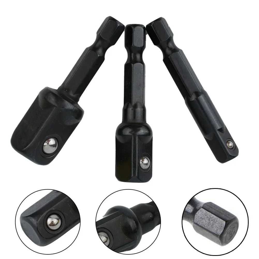 Turn Square Head Hexagonal Shank Extension Bar 3PC Impact Socket Adapter Set With 1/4 3/8 And 1/2 Inch Sockets
Turn Square Head Hexagonal Shank Extension Bar 3PC Impact Socket Adapter Set With 1/4 3/8 And 1/2 Inch Sockets