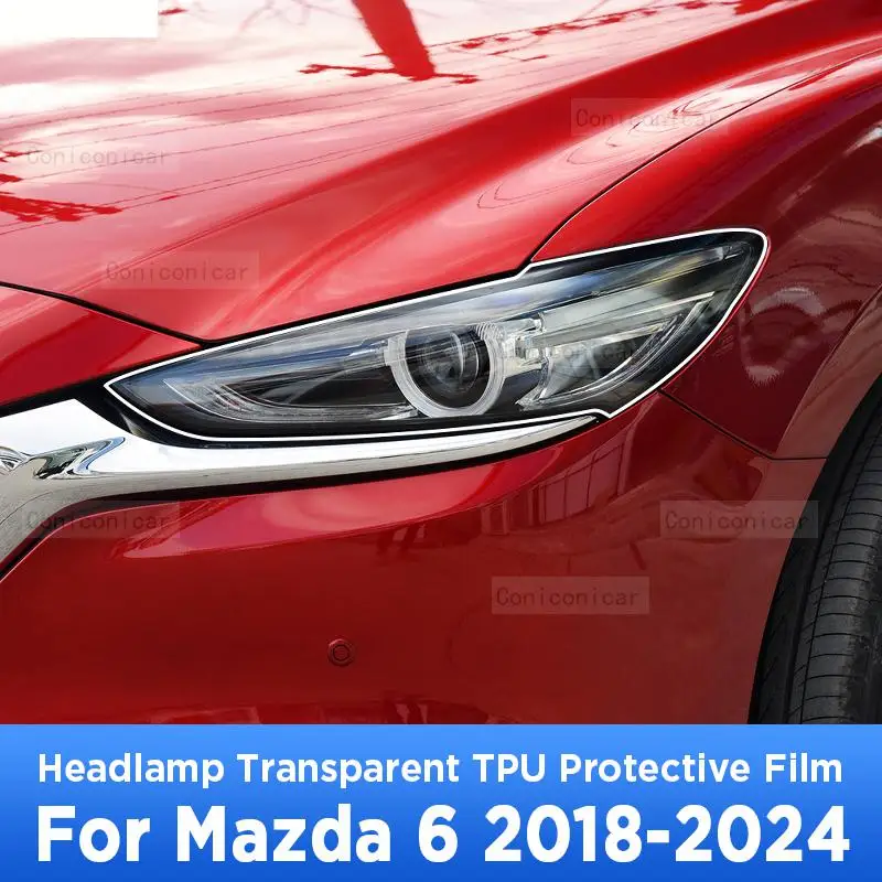 For MAZDA 6 2018-2024 Car Exterior Headlight Anti-scratch Front Lamp Transparent TPU Protective Film Sticker Accessories
For MAZDA 6 2018-2024 Car Exterior Headlight Anti-scratch Front Lamp Transparent TPU Protective Film Sticker Accessories