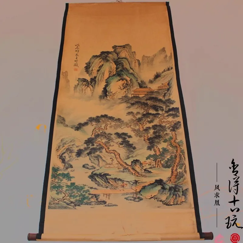 Rare Hand-painted QingDyansty Chinese vertical axis paintings,Three old trees and landscapes, hand drawn, free shipping
Rare Hand-painted QingDyansty Chinese vertical axis paintings,Three old trees and landscapes, hand drawn, free shipping