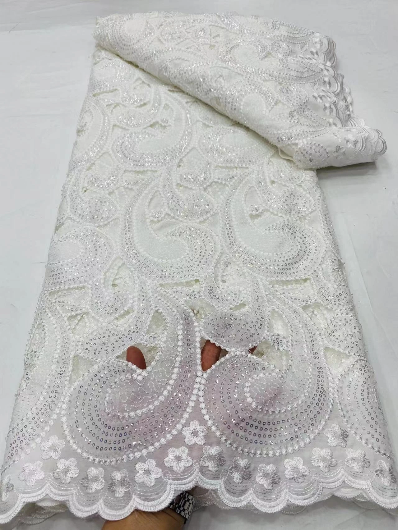 Nigerian Tulle Lace Fabric for Sewing, Wedding Embroidery Dress, Chiffon Party Guipure, High Quality, Cotton 5Yard, 2024 DP0120
Nigerian Tulle Lace Fabric for Sewing, Wedding Embroidery Dress, Chiffon Party Guipure, High Quality, Cotton 5Yard, 2024 DP0120