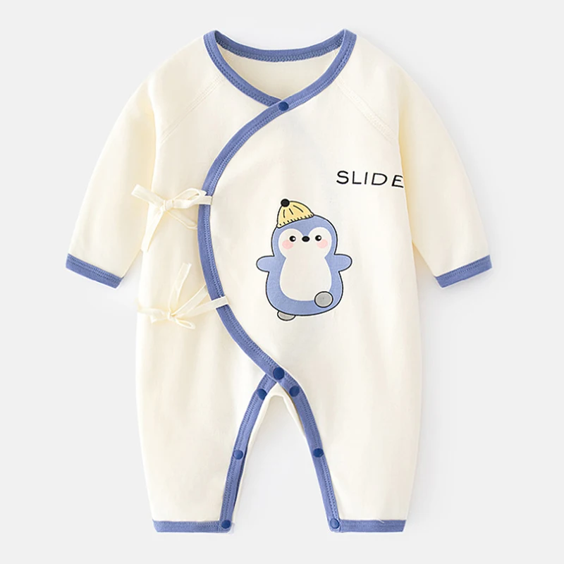 

Spring Fall Newborn Clothes 0 3 Months Cartoon Cute Soft Cotton Baby Stuff Girl Romper Infant Jumpsuit Toddler Boy Outfits BC291