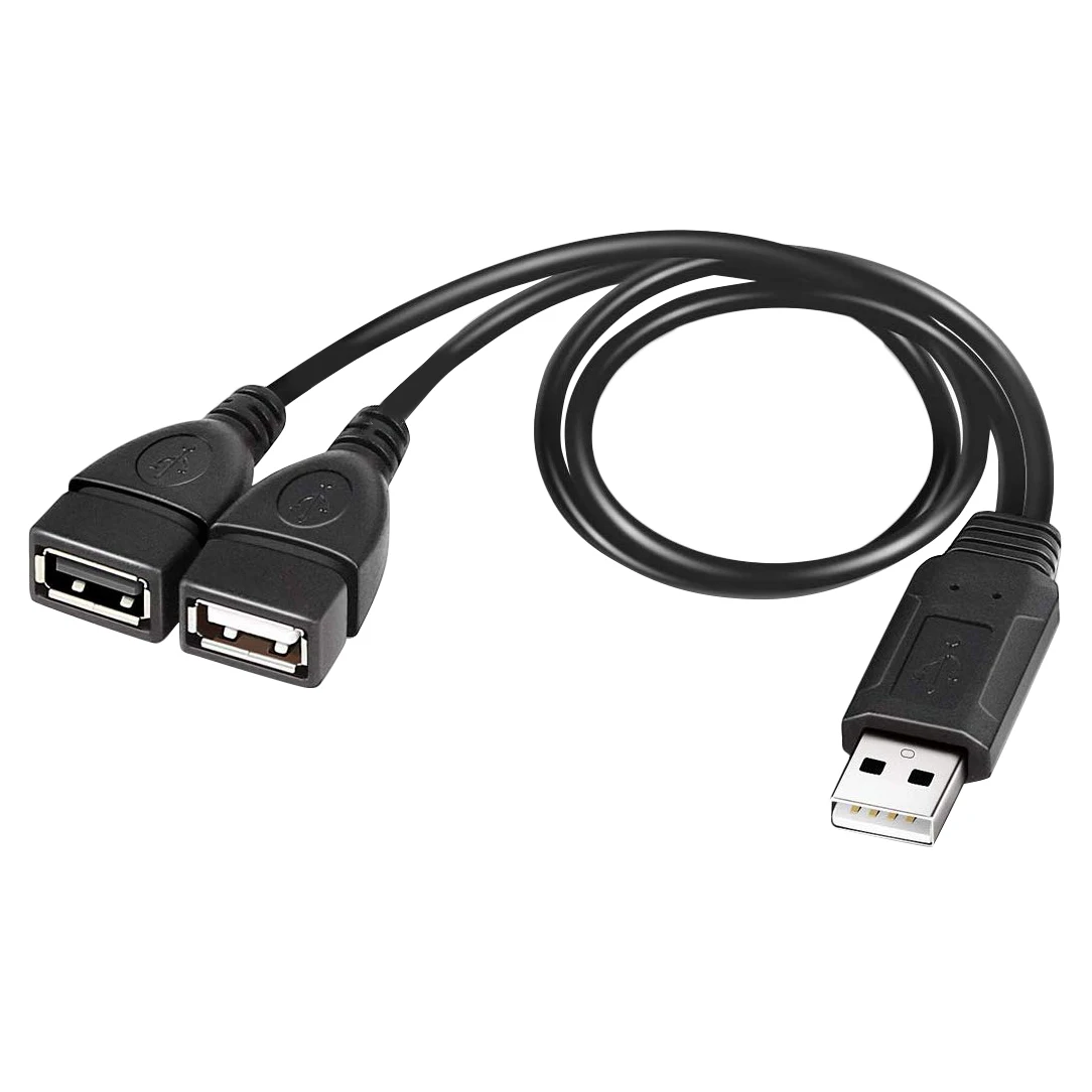 USB Splitter Cable, USB 2.0 A Male to Dual USB Female Jack Y Splitter Charger Cable
USB Splitter Cable, USB 2.0 A Male to Dual USB Female Jack Y Splitter Charger Cable