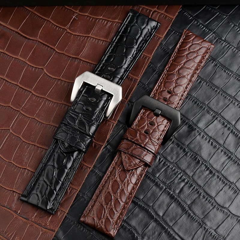 Crocodile Leather watchband for Panerai watch strap Leather Men's fat sea PAM111 PAM441 wristband 22mm 24mm 26mm men's bracelet
Crocodile Leather watchband for Panerai watch strap Leather Men's fat sea PAM111 PAM441 wristband 22mm 24mm 26mm men's bracelet