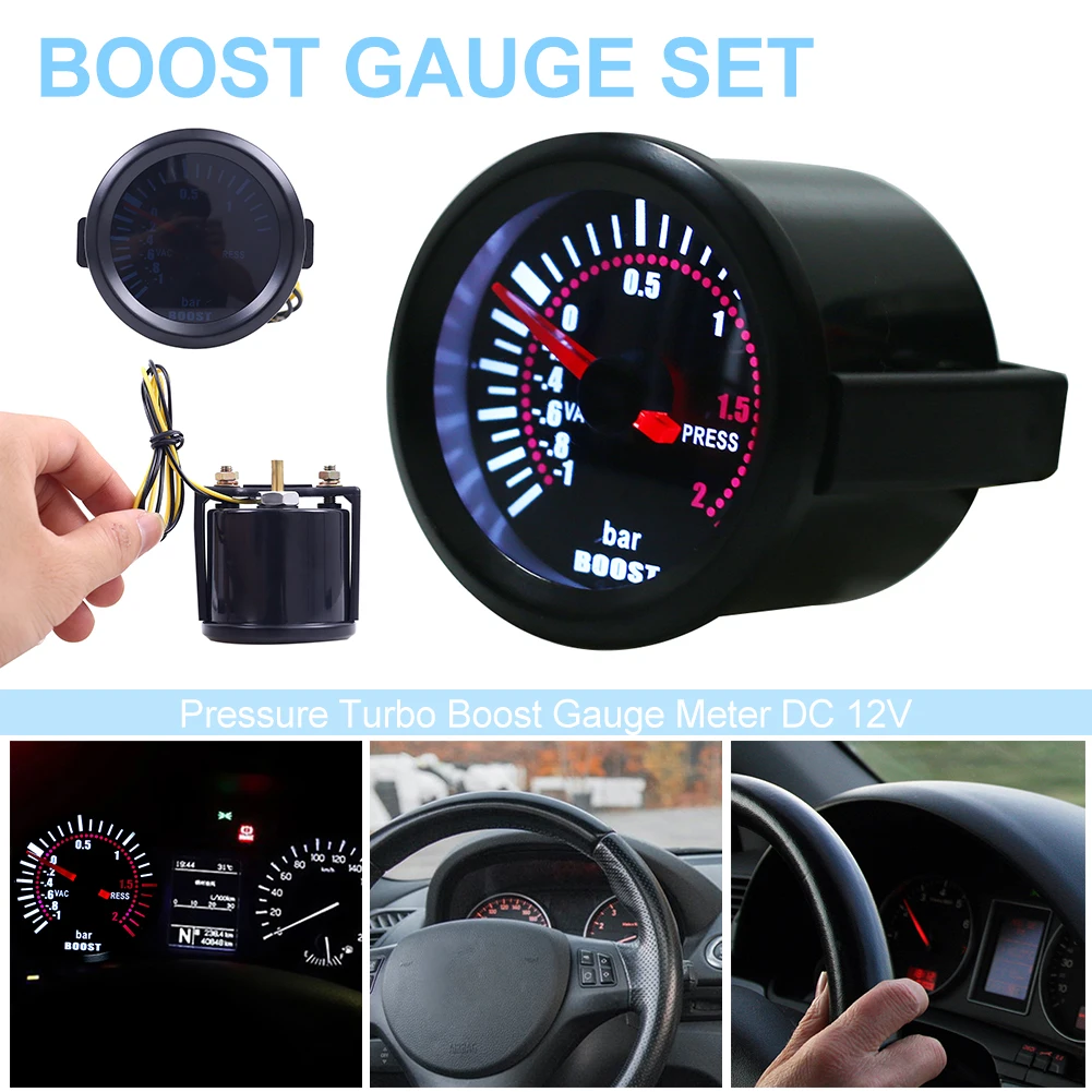 6cm x 8cm Universal For All 52mm (2 Inch) Gauges Blue Led Light Pressure Turbo Boost Gauge Meter DC 12V Up To 35 Psi In Pressure
6cm x 8cm Universal For All 52mm (2 Inch) Gauges Blue Led Light Pressure Turbo Boost Gauge Meter DC 12V Up To 35 Psi In Pressure
