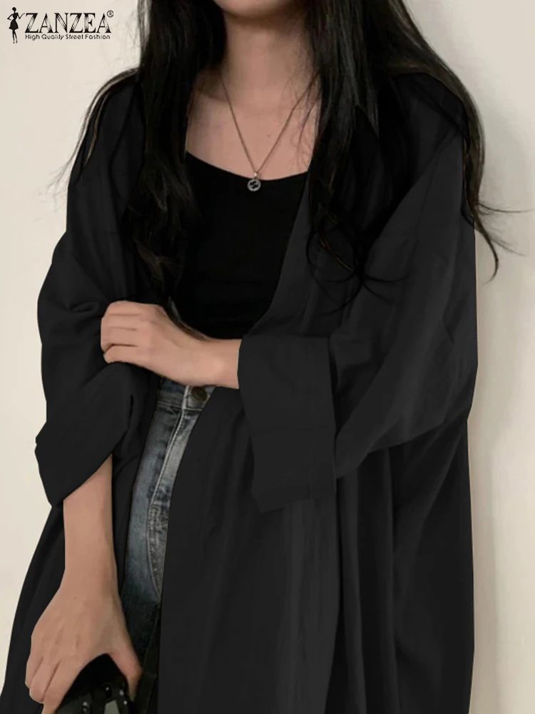 Women Solid Cardigan 2023 Autumn ZANZEA Long Sleeve Long Shirt Female Casual Loose All-match Top Korean Fashion Minimalist Tunic
Women Solid Cardigan 2023 Autumn ZANZEA Long Sleeve Long Shirt Female Casual Loose All-match Top Korean Fashion Minimalist Tunic