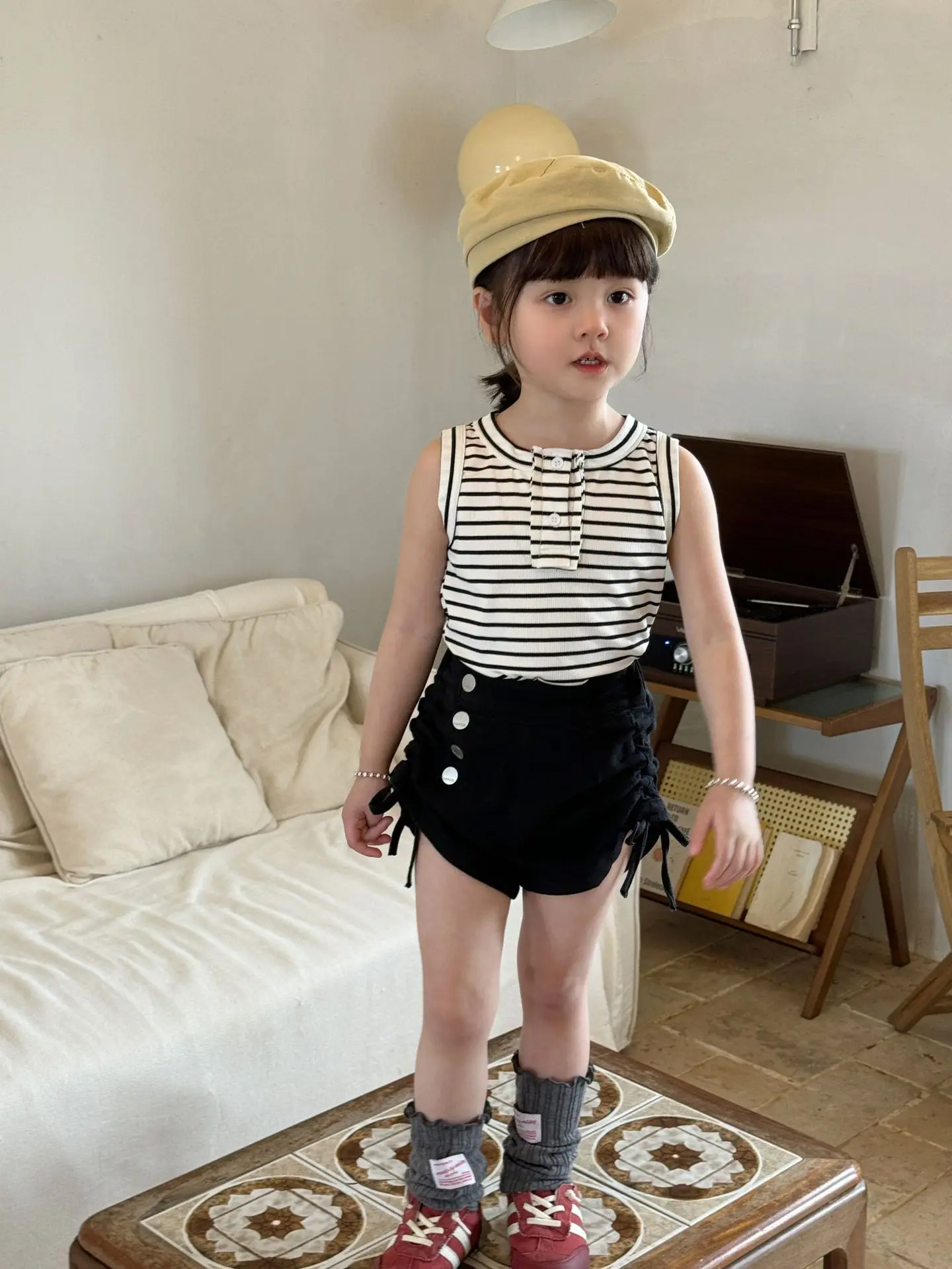 2025 Summer New Children Sleeveless T Shirts Girls Solid Casual Vest Thin Cotton Baby Girl Striped Sling Tops Kids Clothes 27 S18ed1fb2c7704904bed078e2ebd250dbL