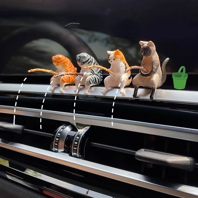 Fishing cat Car Interior Decoration Cute Resin With Pipe Glasses Auto Rearview Mirror Pendant Air outlet For Car Accessories
Fishing cat Car Interior Decoration Cute Resin With Pipe Glasses Auto Rearview Mirror Pendant Air outlet For Car Accessories