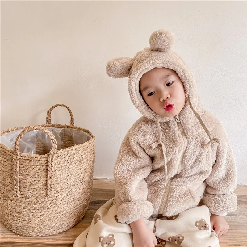 Autumn Winter Children Warm Coat Baby Boys Lamb Wool Coat Cotton Kids Hooded Outerwear Plus Velvet Thick Girls Jacket Clothes
Autumn Winter Children Warm Coat Baby Boys Lamb Wool Coat Cotton Kids Hooded Outerwear Plus Velvet Thick Girls Jacket Clothes