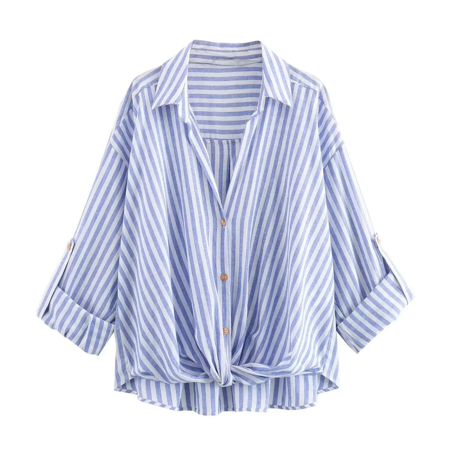 Women's 2024 New Fashion Knot Decoration Casual Linen Blended Striped Shirt Retro Long sleeved Button up Women's Shirt Chic Top
Women's 2024 New Fashion Knot Decoration Casual Linen Blended Striped Shirt Retro Long sleeved Button up Women's Shirt Chic Top